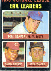 1971 Topps Baseball Cards      068      Tom Seaver/Wayne Simpson/Luke Walker LL